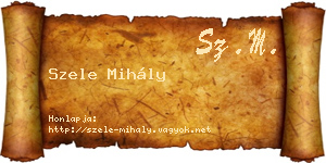 Szele Mihály névjegykártya