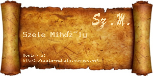 Szele Mihály névjegykártya